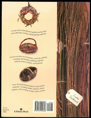 Burns CANE RUSH &amp; WILLOW Weaving with Natural Materials 1998 PB 
