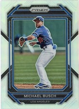 2023 Panini Prizm Michael Busch #155 Silver Prizm Los Angeles