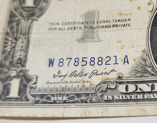 Lot/2 US Bills 1934A $5 Federal Res Bank Note 1957 $1 Dollar Silver Certificate - Picture 17 of 22