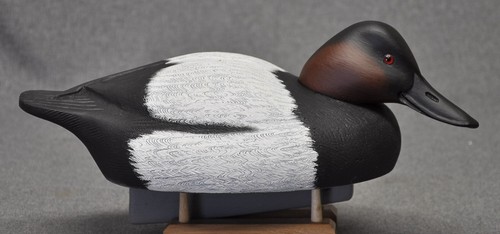 Jim Kelson style canvasback dabbler drake duck decoy  by Darkfeather Freedman OP - Picture 1 of 9