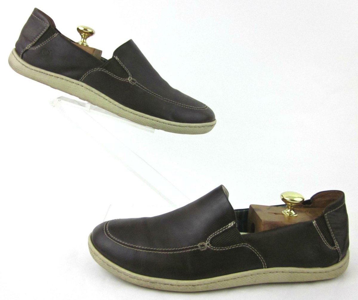 Born Dane Mens Slip On Casual Loafers Brown Leather US 11 | eBay