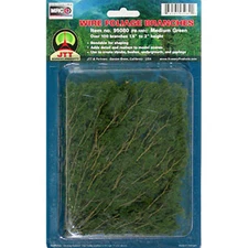 JTT (HO-Scale) 95519 Medium Green Wire Foliage Branches 1.5" to 3, 60/pk - NIB