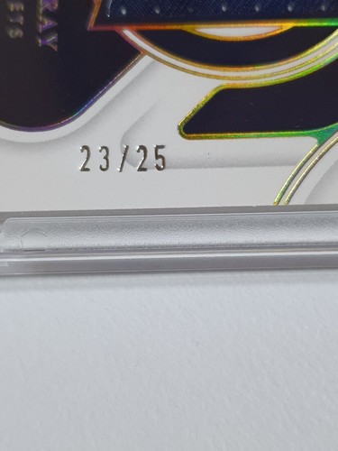 2021 National Treasures Jamal Murray #PATCH PRIME /25 GOLD Game Worn Jersey - Picture 3 of 4