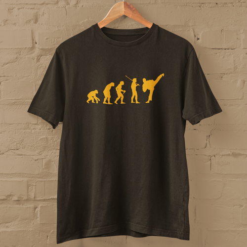 EVOLUTION OF KARATE - T-SHIRT (Kampfkunst Kickboxen Kung Fu Geschenk) - Bild 5 von 21