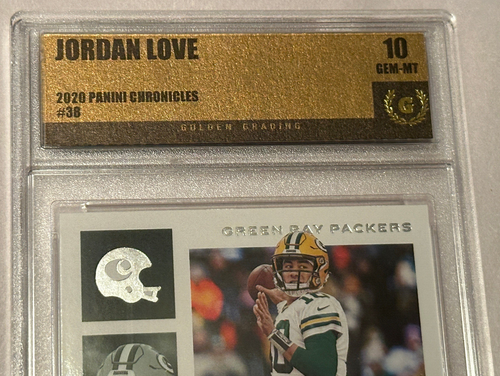 Tarjeta de novato Panini Chronicles Jordan Love Packers 2020 #38 gema como nueva 10 - Imagen 3 de 5