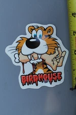 Birdhouse Skateboards Tiger Arm Bite Clear OG Z87A Vintage Skateboarding STICKER