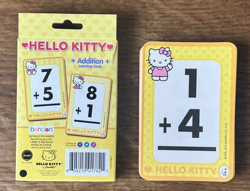 Sanrio Hello Kitty Flash Cards Addition Learning Cards 2014 Complete - Picture 2 of 4