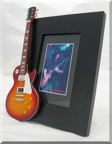 GARY ROSSINGTON Miniature Guitar Frame Lynyrd Skynyrd