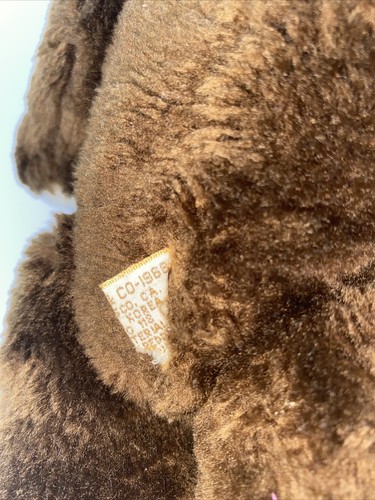 Vintage 1968 Dakin Dark Brown Teddy Bear  jointed arms and legs - Picture 7 of 12