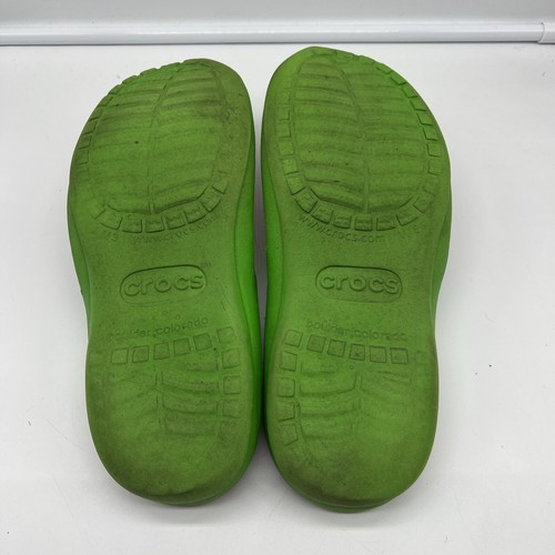 Unisex Crocs Athens Pink & Green Watermelon Thongs Sandals Women’s 5 Men’s 3 - Picture 5 of 5