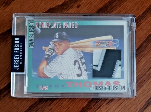 2021 Frank Thomas Jersey Fusion All Sports Nameplate PATCH Card! SP# 10/25!