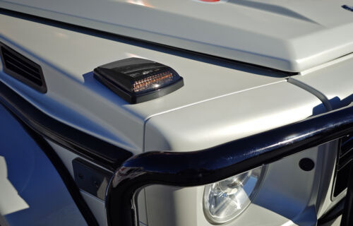 Smoked Add-On Mansory Style Amber LED Turn Signal Indicators For MB W463 G-Class - Picture 4 of 9