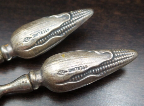 Beautiful Pair of Vintage WEBSTER Sterling Silver Corn Cobb Holders - Bild 5 von 5