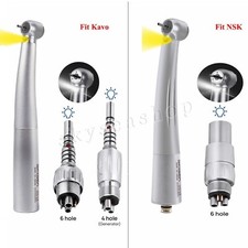Fiber Optic Dent High Speed Handpiece Quick Coupling LED Coupler 6-Hole