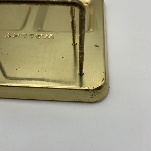 Vintage Kommode Diener Messing goldfarben Metallfächer Schlüssel Münzen Geldbörse Stifte - Bild 7 von 10