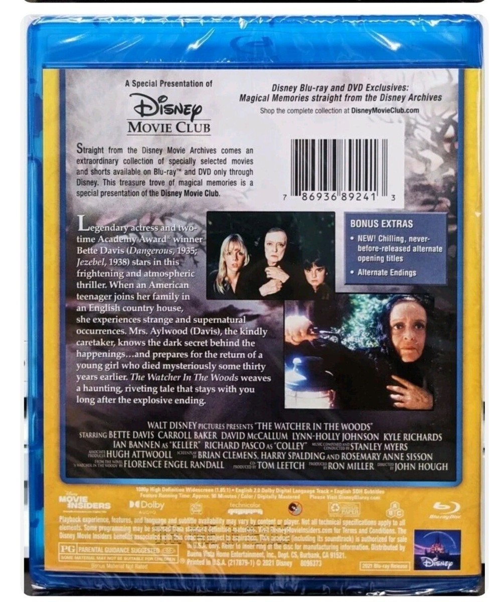 The Watcher in the Woods (Blu-ray Disc, 2021, Disney Movie Club