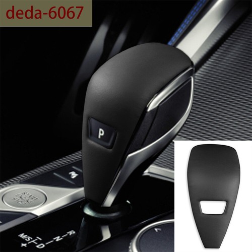 PU Leather Black Gray Gear Shift Knob Trim For BMW 3 4 Series G20 Z4 G29 2020-23 - Bild 1 von 11