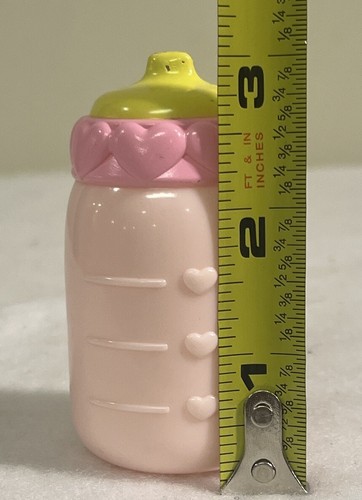 Luvzies Luvabella Bebé Recién Nacido Muñeca Biberón de Leche Repuesto Rosa Amarillo Juguete 3 pulgadas - Imagen 13 de 14