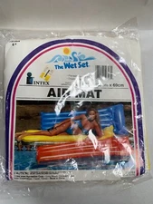 Vtg Sealed Intex 72 x 27 Inflatable Floating Pool Flotation Air Mat Raft (A5)