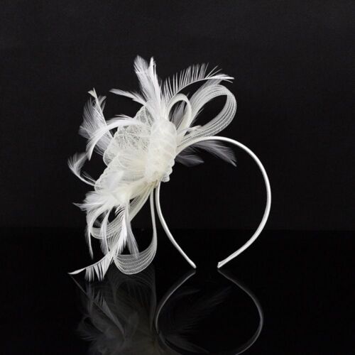 Headwear Hat Decor Fascinator Headband Hair Clip Women Feather Large Floral - Picture 14 of 14
