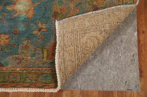 Traditional Tebriz Overdyed Vintage Area Rug 6x9 Hand-knotted Wool - Picture 10 of 12