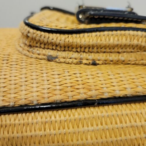 Michael Kors Panama Straw Woven Large Satchel Handbag Purse - Picture 8 of 12