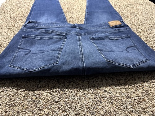 AE AMERICAN EAGLE SUPER HI RISE JEGGING SUPER STRETCH WOMENS JEANS 18 SHORT - Picture 2 of 4
