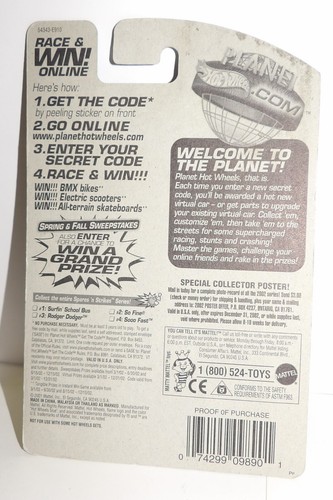 Hot Wheels 2002 #061 Spares 'n Strikes #3 ROGER DODGER Lila's Bowl-A-Rama NEW - Picture 6 of 6