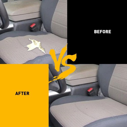 Black Gray Driver Bottom Seat Cover for 2009-2012 Dodge Ram SLT 1500 2500 3500 - Picture 3 of 13