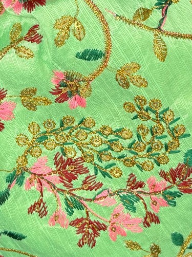 Potli Bag Green Clutch Drawstring Pouch Indian Bridal Party Embroidery Gold Bag - Picture 6 of 9