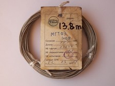 0.14mm2 26AWG ex-USSR Cu Shielded Teflon PTFE Wire MGTFE QTY 3m 10ft