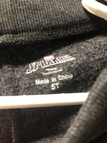 Marvel Spiderman Boys Sweatpants in Gray Size 5T - Picture 3 of 3