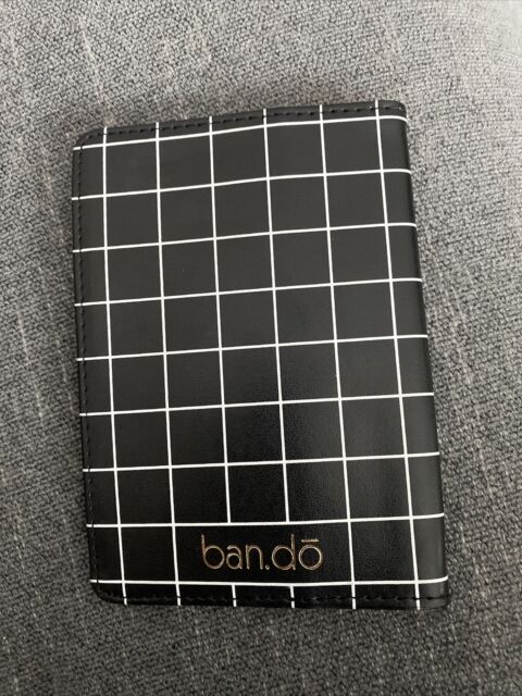 BAN.DO BANDO Getaway PASSPORT Cover Case Travel Wallet BLACK CHECKER NEW BAN.DO BANDO Getaway PASSPORT Cover Case Travel Wallet BLACK CHECKER NEW