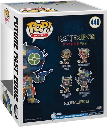 IRON MAIDEN EDDIE - FUTURE PAST EDDIE 6" POP DELUXE VINILO FIGURA FUNKO 440 - Imagen 3 de 3