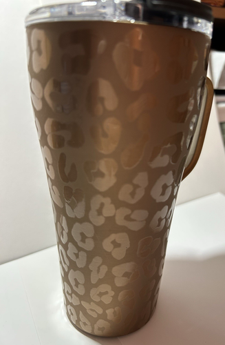 Brumate Toddy 22 oz Insulated Coffee Mug GOLD LEOPARD Discontinued NEW in Box - Imagen 2 de 15