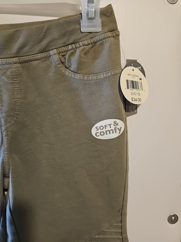 NWT Girls Size L(10/12) Colorful Planet Sage Green Moto Jegging Pants Soft Comfy - Picture 4 of 10