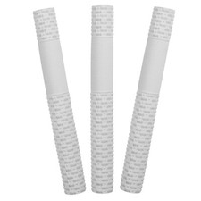 Shock absorption Soft Cricket Bat Grip Long Size Handle White, Pack of 3