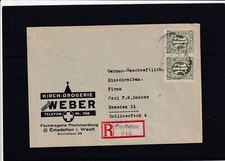 Bizone, AM Post R Long Distance Letter with MeF. Mi. No. 17 aA oN + 19 aC, signed HettlerBPP