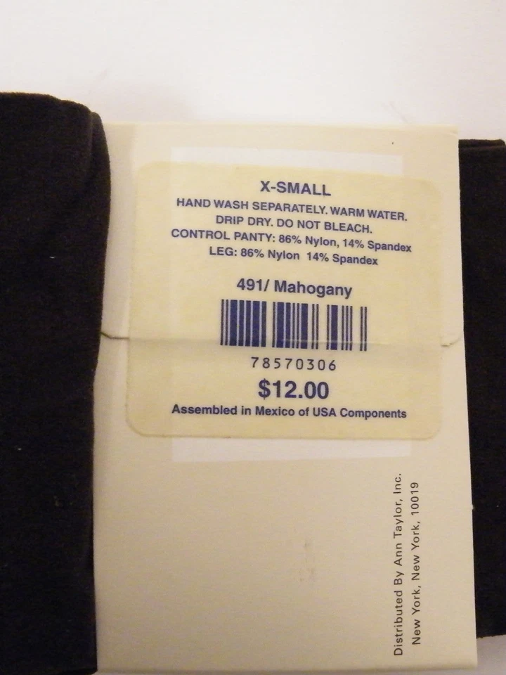 Meia-calça Ann Taylor nova em folha no pacote US$ 12 - Imagem 2 de 2