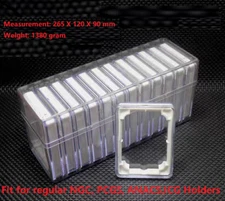 12 Protective Holders in Storage Box For NGC PCGS ANACS ICG Slab Holders