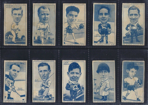 CARRERAS (TURF) - SPORTS - FULL SET OF 50 CARDS (GOLF, CRICKET, BOXING, TENNIS) - Picture 5 of 10