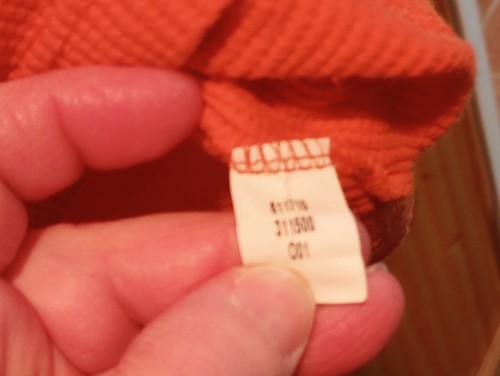 Old Navy Boys XL Navy and Orange Long-Sleeved T-shirt Waffle Knit Thermal - Picture 3 of 6