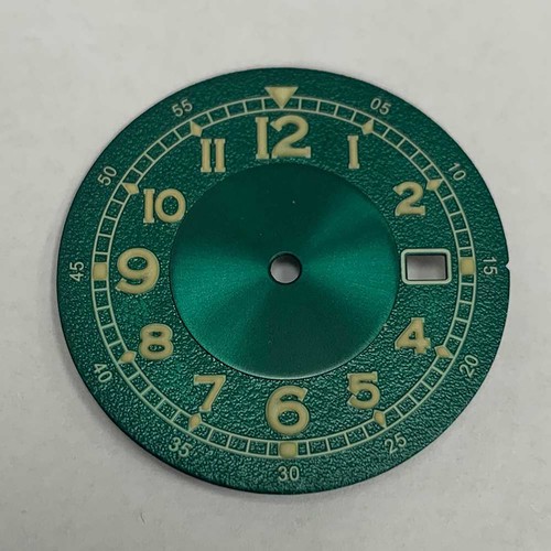 33.5MM Watch Dial Green Luminous Dial for NH35 /NH36 /7S /4R Movement Parts - Picture 7 of 9