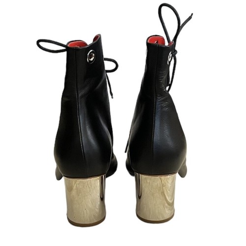 Proenza Schouler Open toe Lace up Ankle Booties size 37 Black Edgy Sexy $745.00 - Picture 8 of 12