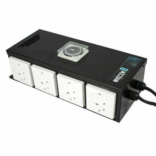 Heavy-Duty Timer 2 4 6 8 Way Box Grow Light Electric Contactor Hydroponics - Picture 9 of 9