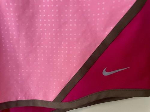 Womens Nike Shorts Dri Fit Size Small Pink Drawstring Waist Training Zip Pocket - Picture 2 of 9