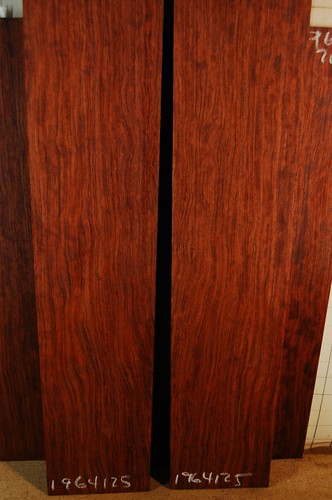 X-fine curly quartered curly Bubinga tonewood guitar luthier set back sides - Picture 7 of 8