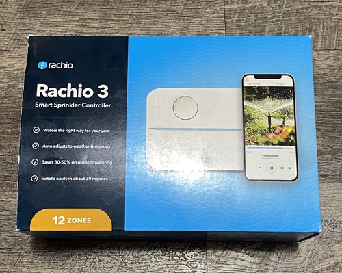 Rachio 3 Smart Sprinkler Controller 12 Zones 12ZULW-C NEW