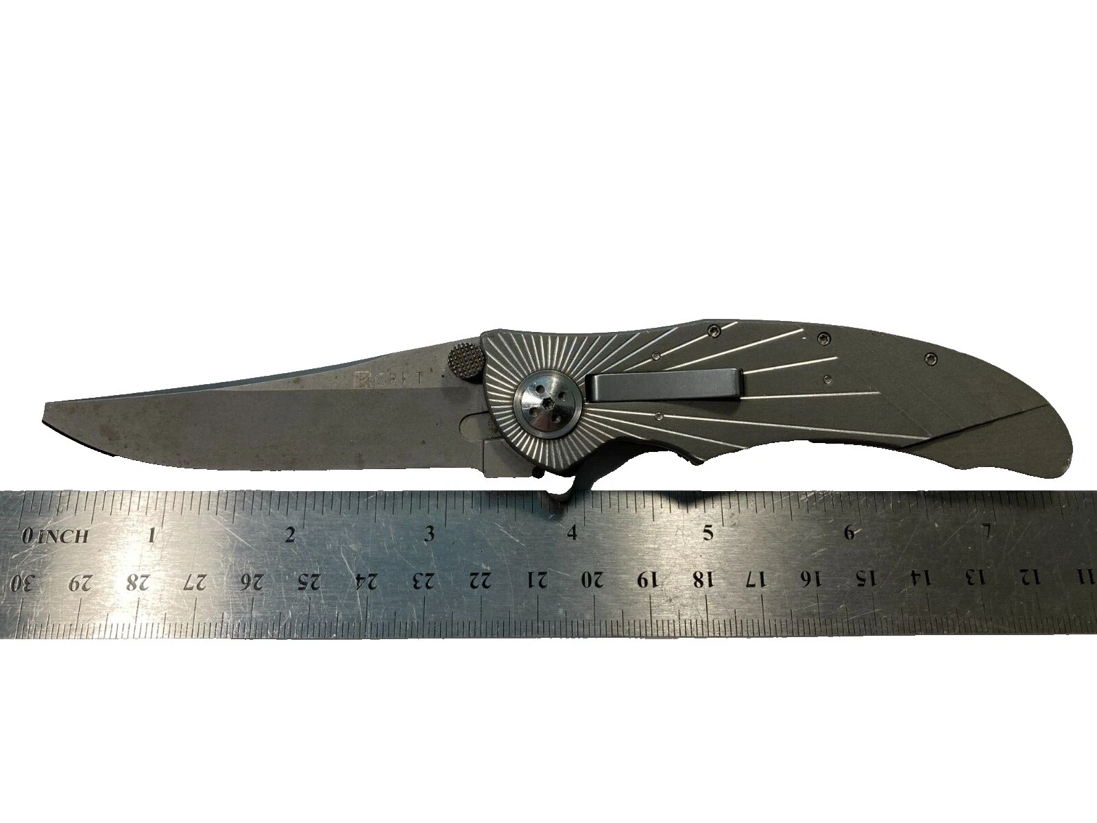 CRKT Clip Point Collectible Folding Knives Aluminum Handle