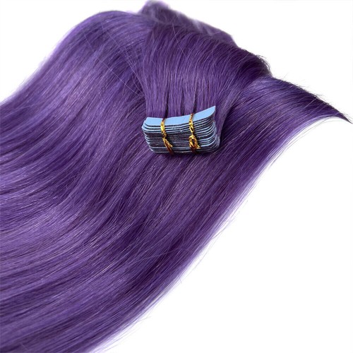 Seamless Tape in Human Hair Extensions Skin Weft Tape-on Real Thick Hair 16-26in - Picture 81 of 144